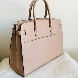 NEW Cuyana Work Satchel in Quartz Smooth Leather